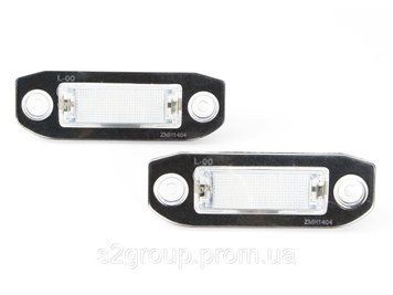 VOLVO C30, 2006-2012 підсвітка номера світлодіодна LED 2 шт. ліхтар освітлення заднього номерного знака плафон 1831908469 фото