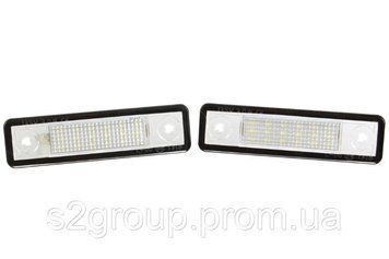 Opel Corsa C 2000-2006 підсвітка номера світлодіодна LED 2 шт. ліхтар освітлення заднього номерного знака плафон 1831908420 фото