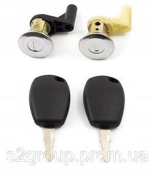 Renault Dacia Logan замки у двері вставки личинки ліва та права серцевина замкова циліндр комплект 1529185761 фото
