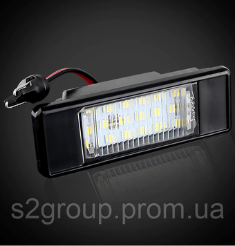 Nissan X-Trail T31 підсвітка заднього номера LED 2 шт. комплект ліхтар підсветка номерного знака плафон 1573095702 фото