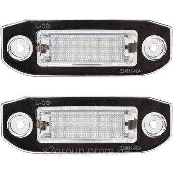 VOLVO XC90, 2002-2014 підсвітка номера світлодіодна LED 2 шт. ліхтар освітлення заднього номерного знака плафон 1831908480 фото