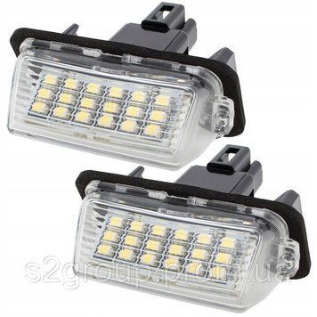 TOYOTA VERSO 2011-2016 підсвітка номера світлодіодна LED 2 шт. ліхтар освітлення заднього номерного знака плафон 1831907546 фото