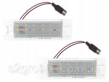 Opel Meriva A 03-10 підсвітка номера світлодіодна LED 2 шт. ліхтар освітлення заднього номерного знака плафон 1831908434 фото