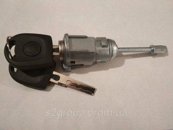 Seat Cordoba II 02-08 передня ліва вставка замка дверей 6730Z12 серцевини личинки з ключами 6L3837167B 843134949 фото