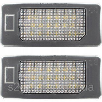 Audi TT/TTS підсвітка номера світлодіодна LED 2 шт. комплект ліхтар освітлення заднього номерного знака плафон 1831907523 фото