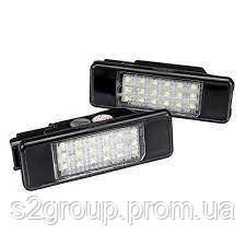 Peugeot 1007 підсвітка заднього номера LED 2 шт. комплект ліхтар підсвічка номерного знака 1745919928 фото