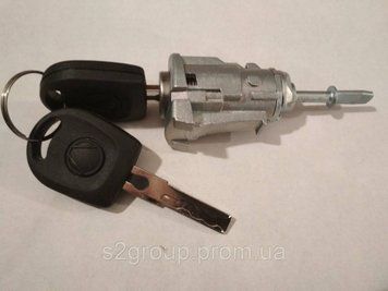 VW Polo 4 9N 02-08 передня ліва вставка замка дверей 113571755 серцевини з ключами 1J0837167 843182640 фото