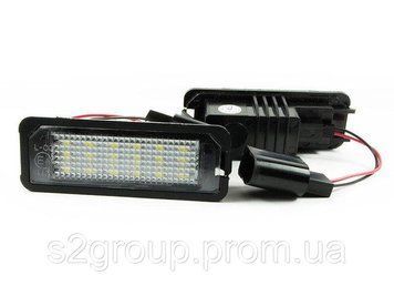 Porsche Carrera підсвітка заднього номера світлодіодна 18 LED 2 W 2 шт. комплект ліхтаря підсветка номерного знаку 1120694614 фото