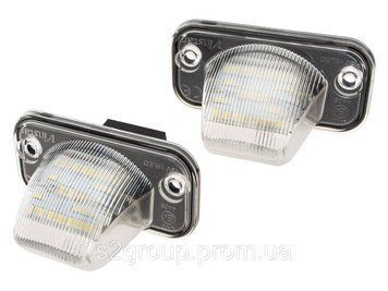 VW T4 90-03 підсвітка номера світлодіодна LED 2 шт. ліхтар освітлення заднього номерного знака плафон 1831907826 фото