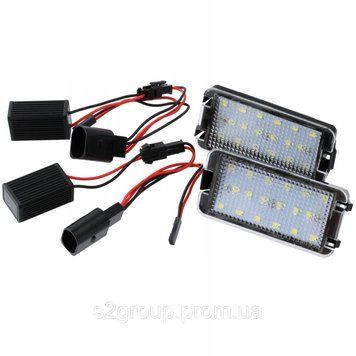 SEAT CORDOBA 2 II 02-09 підсвітка номера світлодіодна LED 2 шт. ліхтар освітлення заднього номерного знака плафон 1831908445 фото