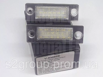 VW Passat B5 sedan підсвітка номера світлодіодна LED 2 шт. комплект-ліхтар підсветка номерного знака діодна 924759565 фото