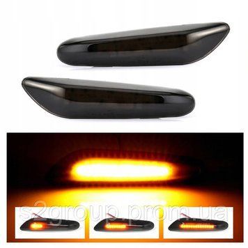 BMW 1 E81 E82 E87 E88 поворотники LED бігальні покажчики повторювач повороту на крилі бічний ліхтар комплект 1831908505 фото