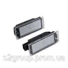 Renault Clio III IV підсвітка заднього номера LED 2 шт. комплект ліхтар підсвічка номерного знака 1745923705 фото