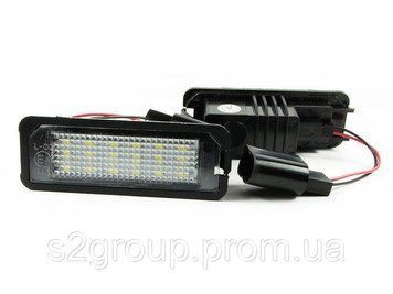Seat Exeo (3R2) 2008- подсветка заднего номера 18 LED 2W 2 шт комплект фонарь підсвітка номерного знаку 1121991038 фото