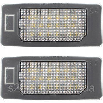 VW Golf Plus підсвітка номера світлодіодна LED 2 шт. ліхтар освітлення заднього номерного знака плафон 1831907526 фото